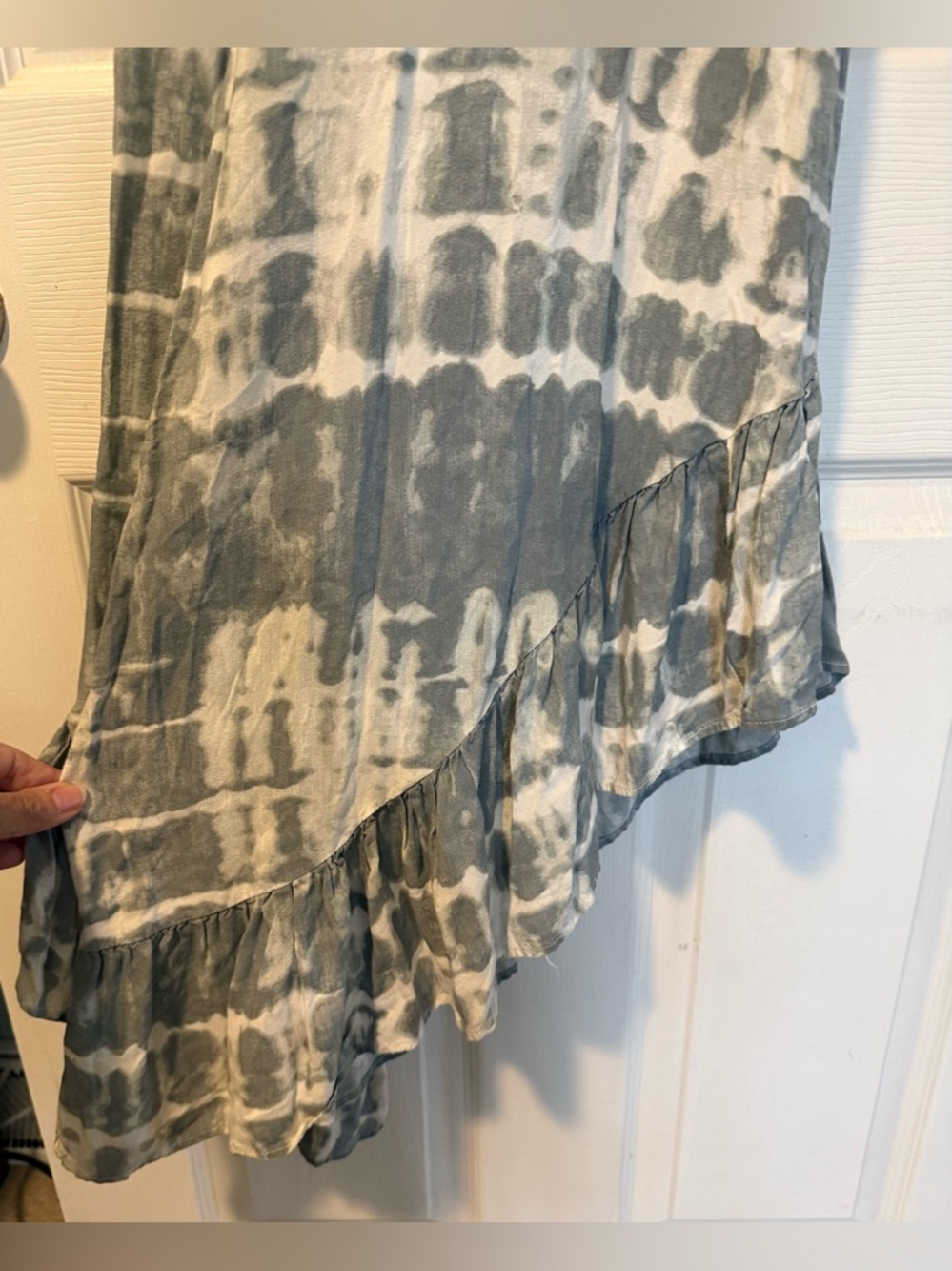 Japna tie-dye ruffle bottom culotte jumpsuit. Size M - Picture 7 of 9
